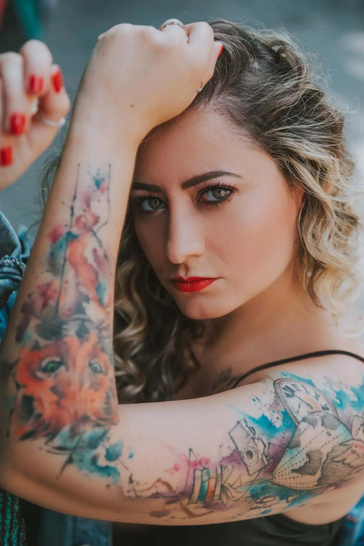 Watercolor tattoo example